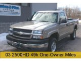 2003 Light Pewter Metallic Chevrolet Silverado 2500HD LS Regular Cab 4x4 #26258385