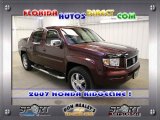 2007 Dark Cherry Pearl Honda Ridgeline RTX #26307867