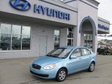 2009 Ice Blue Hyundai Accent GLS 4 Door #26307420