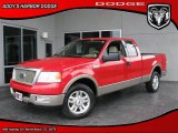 2004 Bright Red Ford F150 Lariat SuperCab #26307302