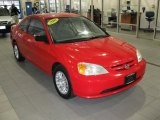 2002 Rally Red Honda Civic LX Coupe #26307814