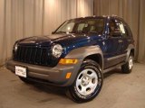 2005 Patriot Blue Pearl Jeep Liberty Sport 4x4 #2630818