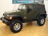 2007 Jeep Green Metallic Jeep Wrangler X 4x4 #26356009