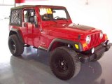 2004 Flame Red Jeep Wrangler Sport 4x4 #26398977