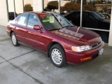 1996 Bordeaux Red Pearl Honda Accord EX Sedan #26398989