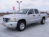 2008 Bright Silver Metallic Dodge Dakota SLT Crew Cab 4x4 #26399379