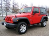 2009 Flame Red Jeep Wrangler X 4x4 #26437084