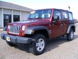 2009 Red Rock Crystal Pearl Jeep Wrangler Unlimited X 4x4 #26460477