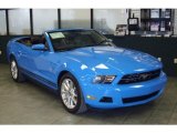 2010 Grabber Blue Ford Mustang V6 Premium Convertible #26460241