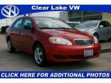 2006 Impulse Red Pearl Toyota Corolla CE #26505778
