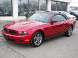2010 Red Candy Metallic Ford Mustang V6 Premium Convertible #26505343