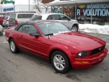2008 Dark Candy Apple Red Ford Mustang V6 Premium Convertible #26505377