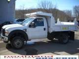 2010 Oxford White Ford F450 Super Duty Regular Cab 4x4 Chassis Dump Truck #26595021
