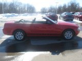 2008 Torch Red Ford Mustang V6 Deluxe Convertible #26595750