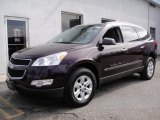 Dark Cherry Metallic Chevrolet Traverse in 2009