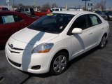 2008 Polar White Toyota Yaris Sedan #26595345