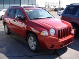 2007 Inferno Red Crystal Pearlcoat Jeep Compass Sport #26595360