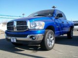 2008 Patriot Blue Pearl Dodge Ram 1500 Big Horn Edition Quad Cab 4x4 #26673103