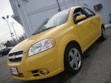2009 Summer Yellow Chevrolet Aveo LT Sedan #26673117