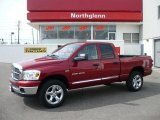 2007 Inferno Red Crystal Pearl Dodge Ram 1500 Big Horn Edition Quad Cab 4x4 #26672952