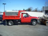 2007 Fire Red GMC Sierra 3500HD Regular Cab Chassis Dump Truck #26673423