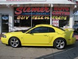 2001 Zinc Yellow Metallic Ford Mustang V6 Coupe #26673189