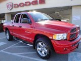 2005 Flame Red Dodge Ram 1500 SLT Quad Cab 4x4 #26744121