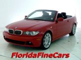 2004 Electric Red BMW 3 Series 330i Convertible #26778070