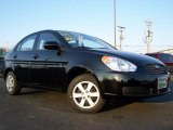 2010 Ebony Black Hyundai Accent GLS 4 Door #26777963