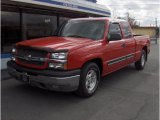 2003 Victory Red Chevrolet Silverado 1500 LS Extended Cab #26832035