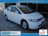 2007 Taffeta White Honda Civic Hybrid Sedan #26881374