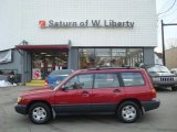 1999 Canyon Red Pearl Subaru Forester L #26881515