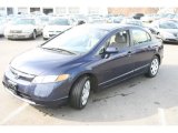 2007 Royal Blue Pearl Honda Civic LX Sedan #26935954