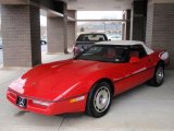 1987 Bright Red Chevrolet Corvette Convertible #26996837