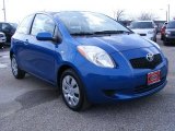 2008 Blazing Blue Pearl Toyota Yaris 3 Door Liftback #26996432