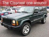 2001 Forest Green Pearlcoat Jeep Cherokee Sport 4x4 #27051302