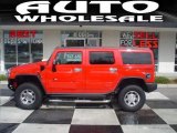 2004 Victory Red Hummer H2 SUV #27066883