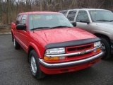 2001 Victory Red Chevrolet S10 LS Crew Cab 4x4 #27071105