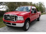 2005 Red Clearcoat Ford F250 Super Duty XLT SuperCab 4x4 #27071147