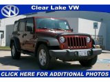 2007 Red Rock Crystal Pearl Jeep Wrangler Unlimited X #27071461