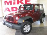 2009 Red Rock Crystal Pearl Coat Jeep Wrangler X 4x4 #27071161