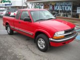 2003 Victory Red Chevrolet S10 LS Extended Cab 4x4 #27113461