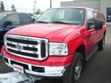 2005 Red Ford F350 Super Duty XLT SuperCab 4x4 #27113166