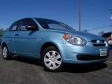 2007 Ice Blue Hyundai Accent GS Coupe #27113194