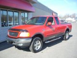 2002 Bright Red Ford F150 FX4 SuperCab 4x4 #27113784