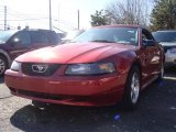 2003 Torch Red Ford Mustang V6 Convertible #27169065