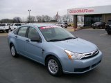 2008 Light Ice Blue Metallic Ford Focus SE Sedan #27169285