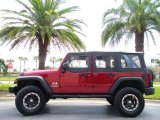 2007 Red Rock Crystal Pearl Jeep Wrangler Unlimited X #27168611