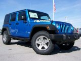 2010 Surf Blue Pearl Jeep Wrangler Unlimited Islander Edition 4x4 #27235005