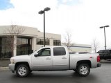 2010 Sheer Silver Metallic Chevrolet Silverado 1500 LTZ Crew Cab 4x4 #27449551